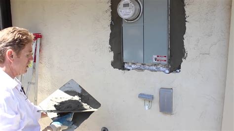 can i eliminate electrical box on stucco|how to install electrical through stucco.